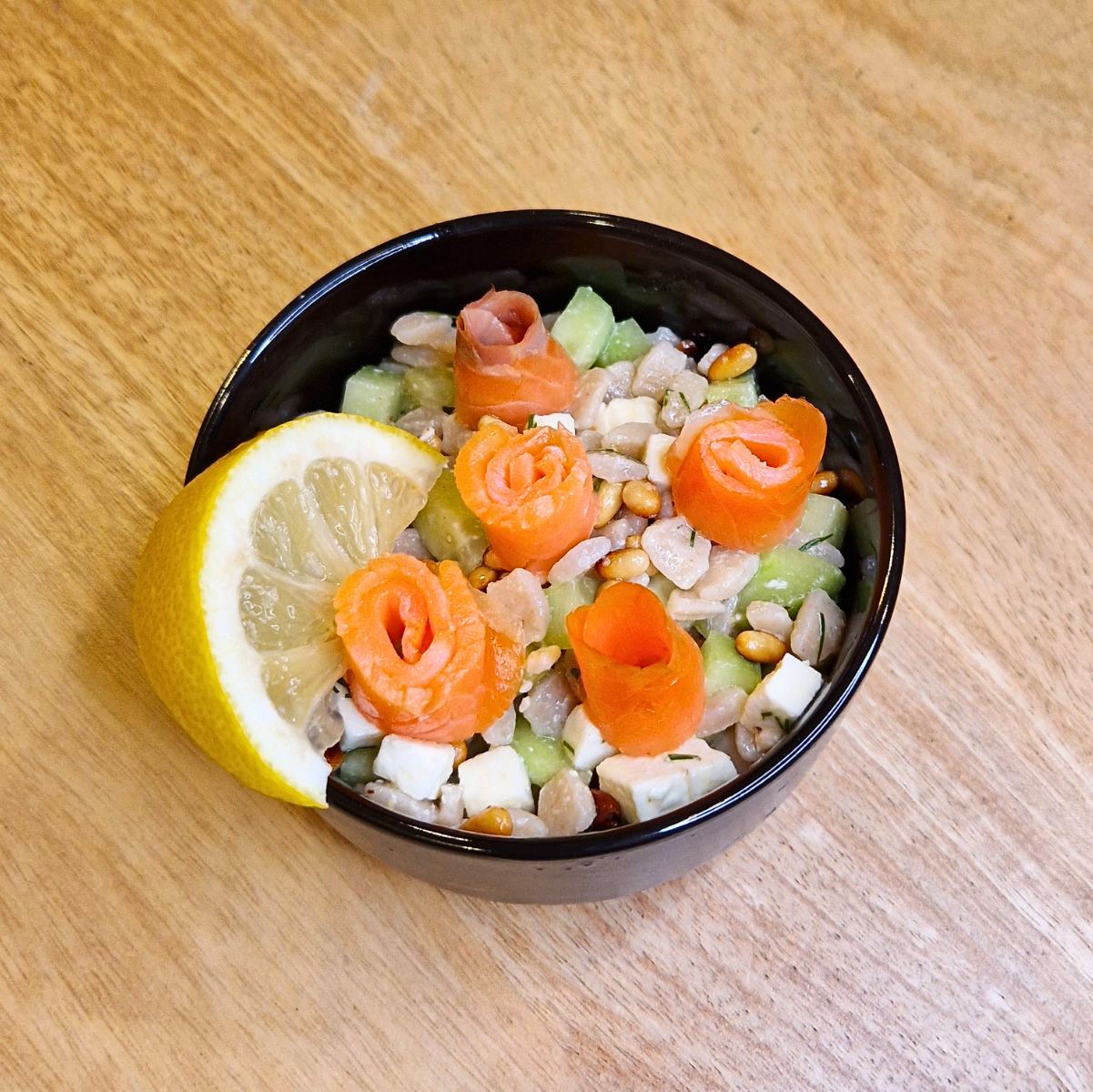 Salade de pâtes - Crozets au saumon fumé